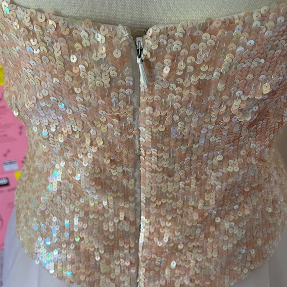 🆕 Cache Evening/Prom Pink/Peach Princess Gown - Picture 7 of 10